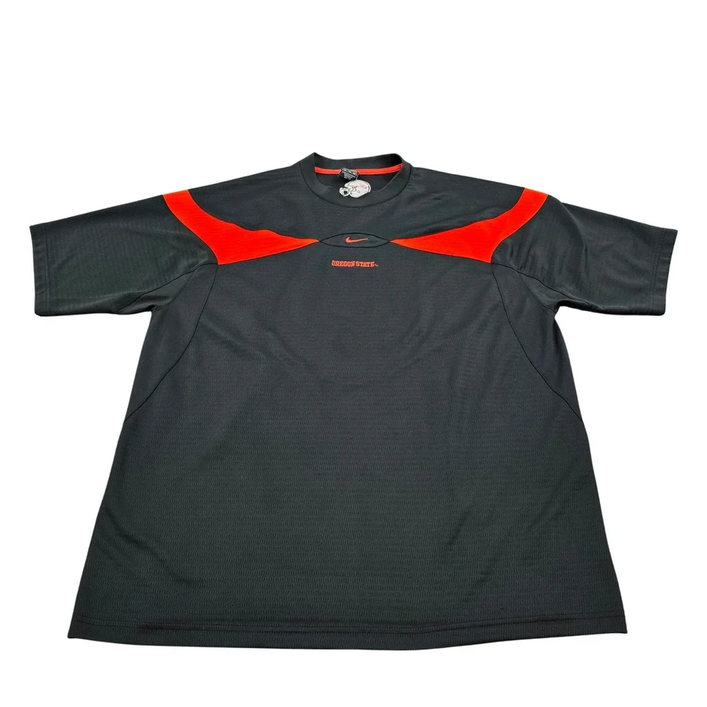Nike Oregon State Beavers Football Jersey Shirt Men XL Center Swoosh Y2K Dri-FIT